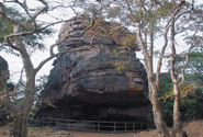Rock Shelters of Bhimbetka, shows paintings of prehistoric humans